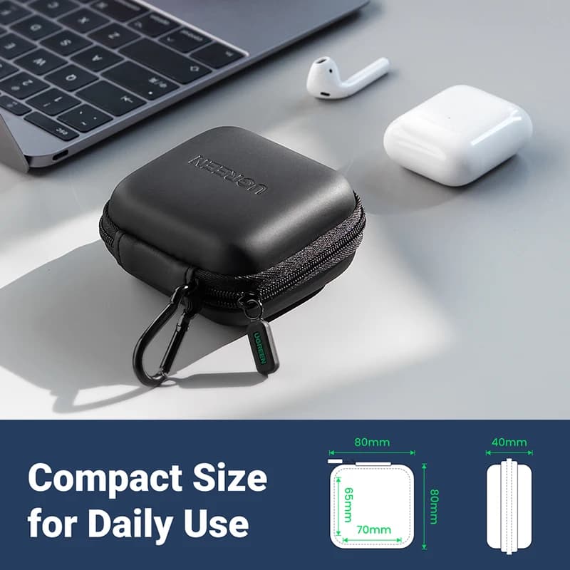 حقيبة سماعات أذن UGREEN صلبة لسماعات Airpods وEarpods وSennheiser إكسسوارات سماعات بلوتوث لاسلكية - 5