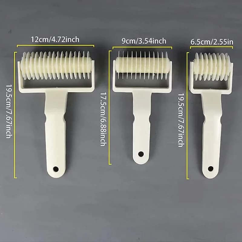 قاطع شبكة بلاستيكي متدحرج قاطع عجين فطيرة بيتزا كوكيز سكين عجلة شبكة أدوات خبز معجنات إكسسوارات المطبخ - 3