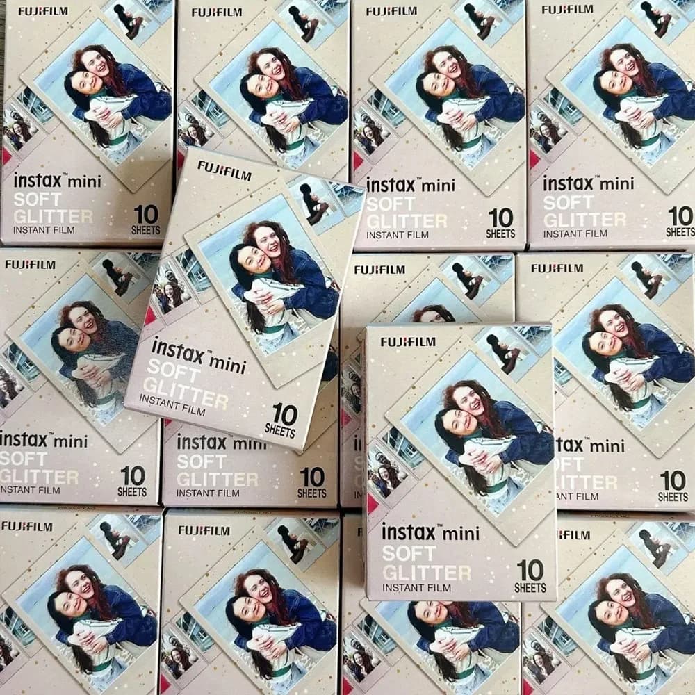 Fujifilm Soft glitter Instax Mini Color Film Photo Paper 10 20 30Sheets For Fuji Mini 12 11 9 7s 25 26  90 Instant Camera SP-1 2 - 2
