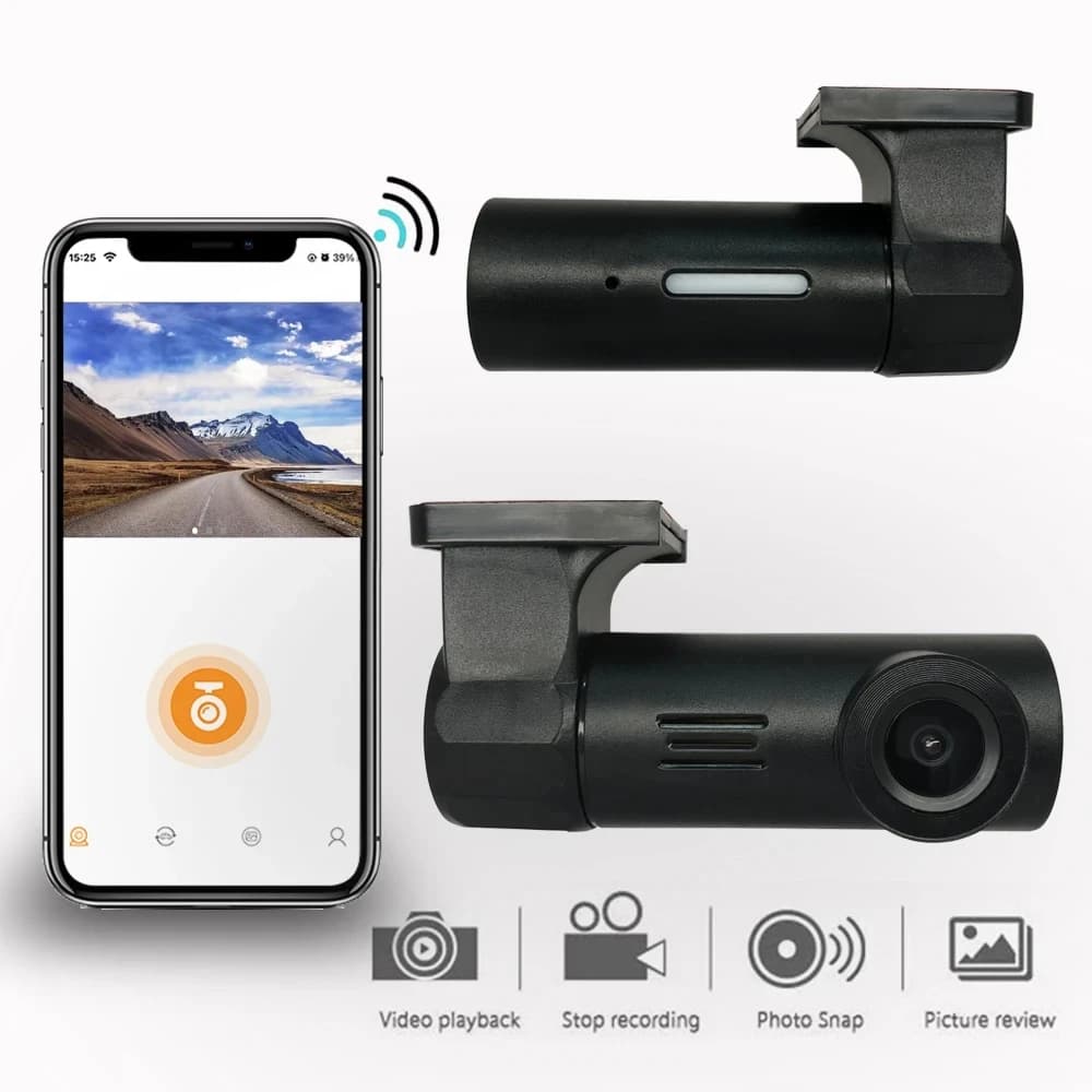 1080P Wifi USB MINI smart car connected to power DVR Dash camera night vision video recorder