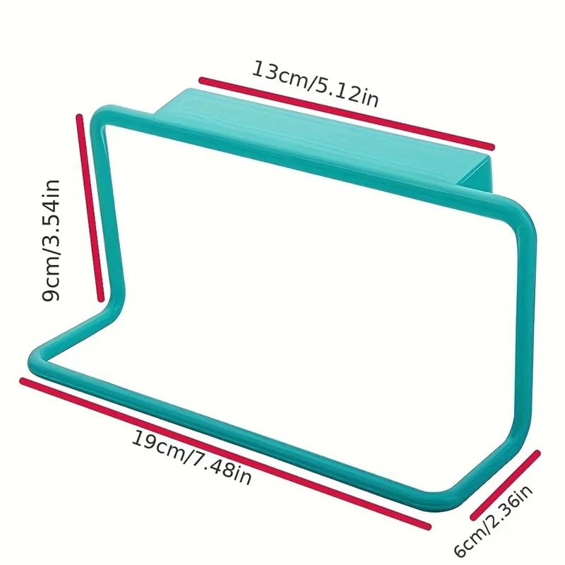 رف مناشف للمطبخ حامل مناشف بلا خياطة حامل مناشف لغسل الصحون رف تخزين متعدد الأغراض للخزانة - 2