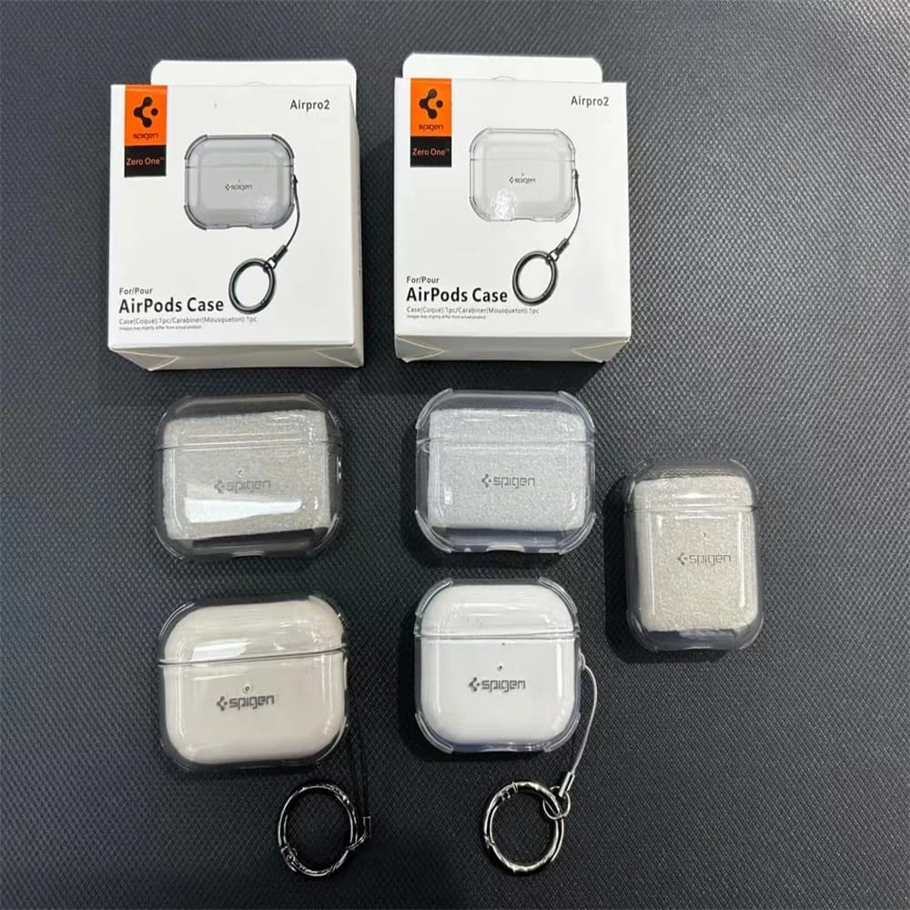 Spigen For AirPods 4 Pro 3 Pro 1 TPU Transparent Earphone Case 2026 New With Ring Anti Loss Clear Shockproof Embedded Soft Cover - 6
