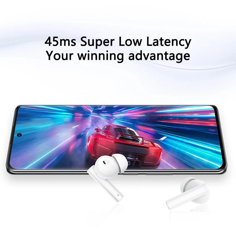 الإصدار العالمي realme Buds Air 5 سماعة أذن TWS عزل ضوضاء نشط 50dB سماعة رأس لاسلكية عمر بطارية 38 ساعة بلوتوث 5.3 - 5