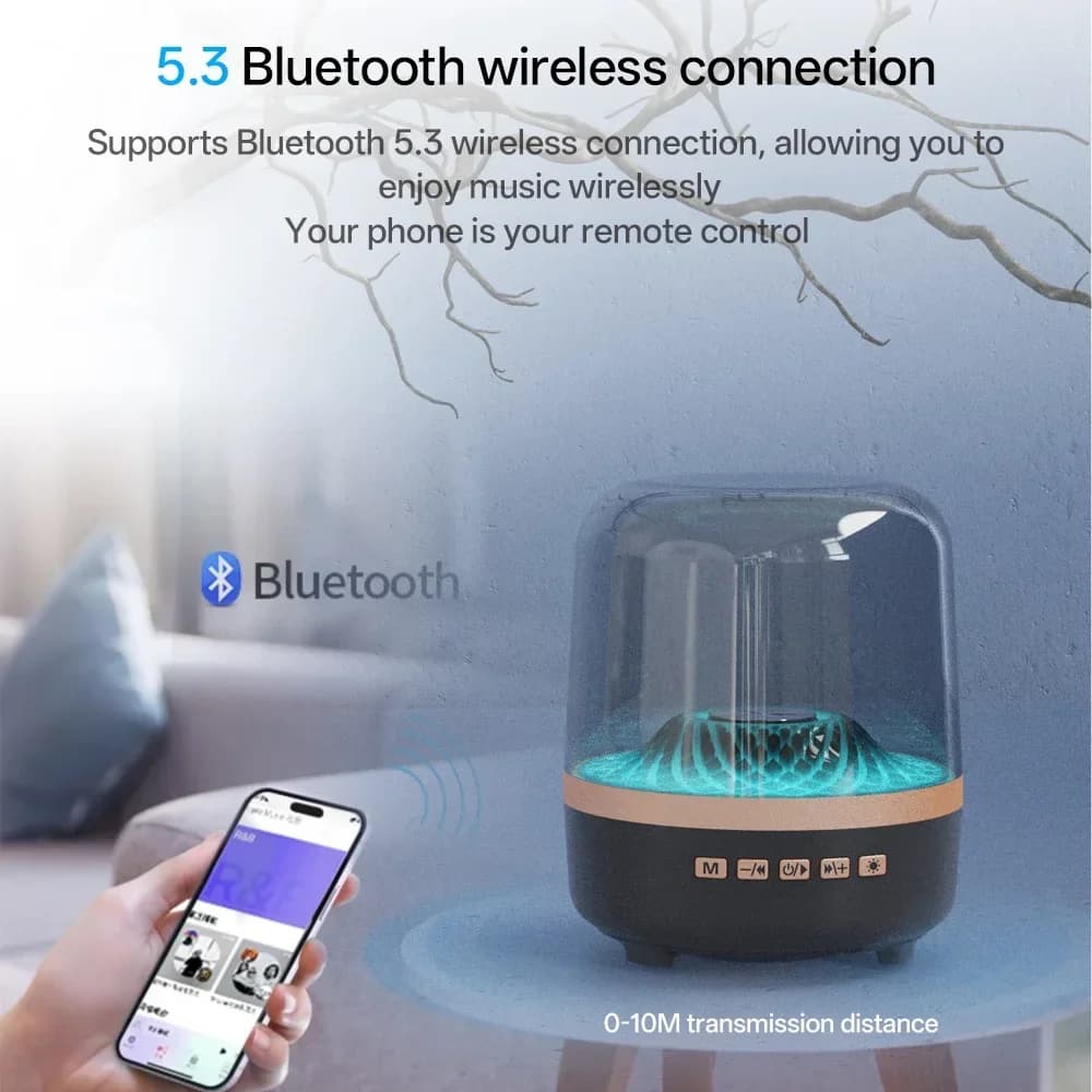 Portable Wireless Soundbar Bluetooth 5.3 Home Theater Speaker Subwoofer Hi-Fi Acoustic Breathing Lamp for Android IOS - 5