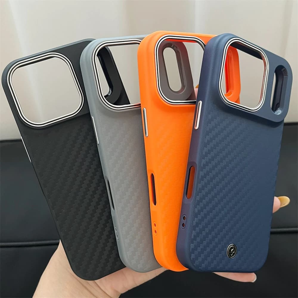 Spigen Kevlar For Magsafe Magnetic Case For iPhone 17 Pro Max 15 16 Pro Air Wireless Charging Shockproof Matte Hard Phone Cover - 6