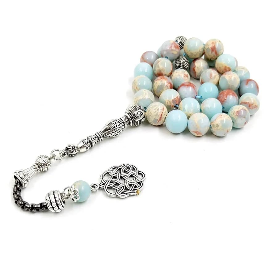 تسبيح أجماتوليت حجر مسلم سبحة صلاة سوار إكسسوارات عصرية إسلامية هدية رمضان في اليد - 4