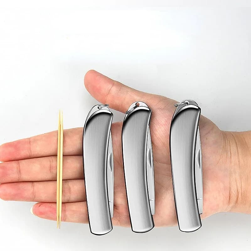 سكين فاكهة جيب قابل للطي من الفولاذ المقاوم للصدأ، سكين مطبخ، سكاكين تقشير الفاكهة، سكين فاكهة محمول للخارج، إكسسوارات المطبخ - 2