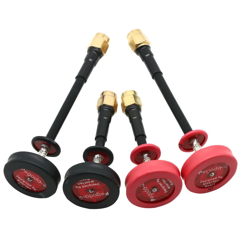 هوائي باغودا 2/ثلاثي التغذية 5.8G 5dBi 50W متعدد الاتجاهات FPV لوحة مسطحة هوائي باغودا LHCP/RHCP SMA/RP-SMA - 4