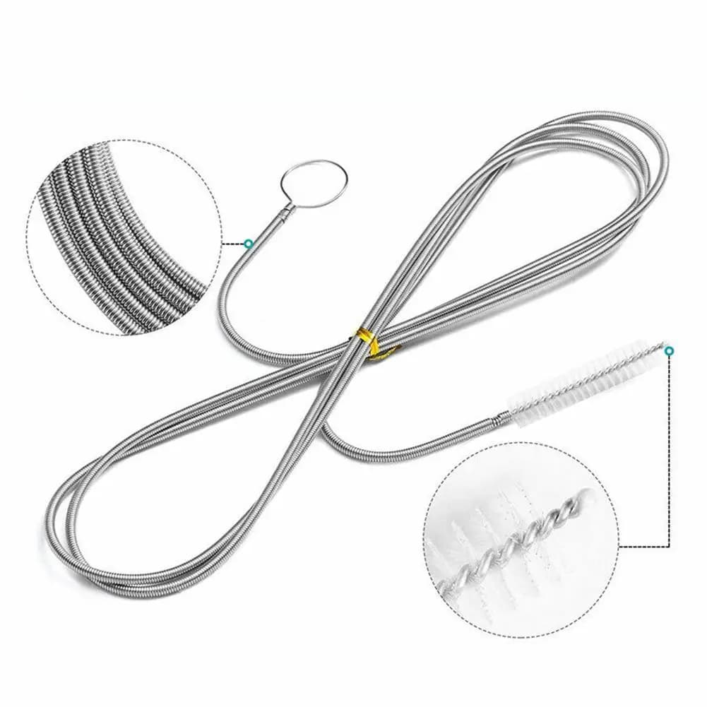 فرشاة تنظيف وتفريغ لتصريف السيارة 150 سم أداة تنظيف تفصيلية لخراطيم السقف الطويلة اكسسوارات سيارات لمرسيدس بنز - 2