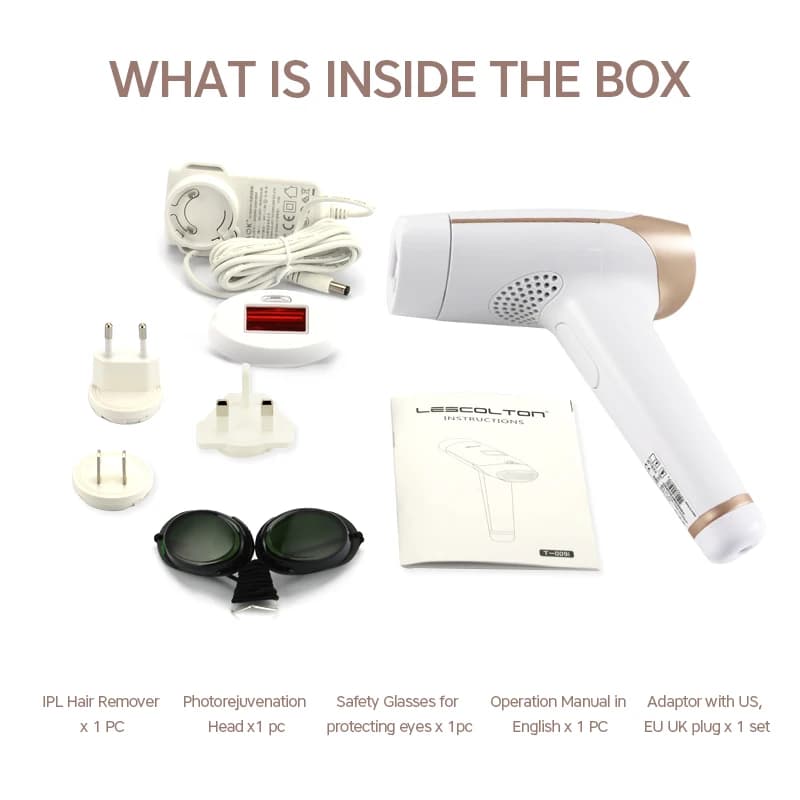 Lescolton 2in1 IPL Epilator Hair Removal LCD Display Machine T009i Laser Permanent Bikini Trimmer Electric Depilador a laser - 6