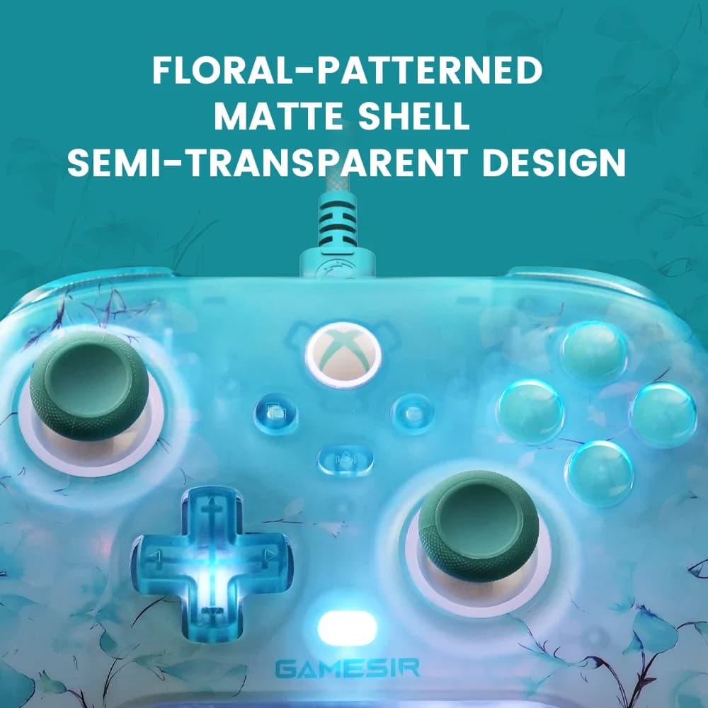 GameSir T7 Pro Floral Xbox Gamepad Hall Effect Game Controller for Xbox Series X, Xbox Series S, Xbox One X | S game console - 4