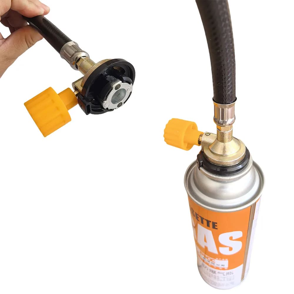 1Pc Rubber Leak-Proof Adapter Refill Tube Conversion Joint Gas Refill Pipe Tube Convertor Filling Tank Valve Braided Hose - 6