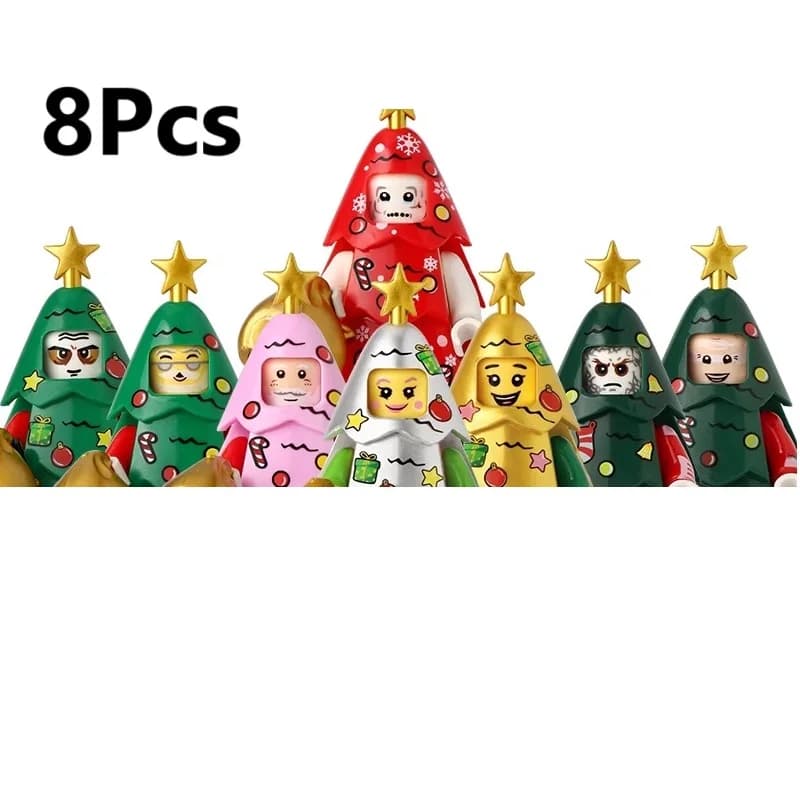 New Christmas Gift Santa Claus Building Blocks Elf Dwarfs Mini Action Figure Toys - 6