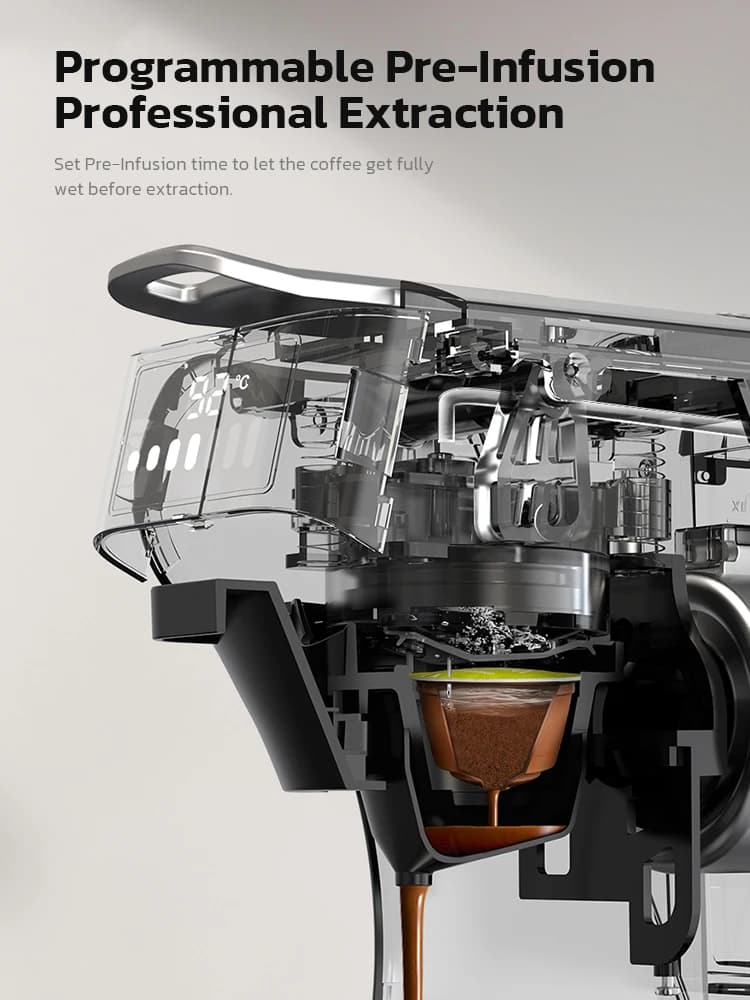 HiBREW 6in1 Capsule Coffee Machine Hot/Cold Multiple Espresso Cafetera Cappuccino Coffee Maker Dolce Gusto Nespresso Powder H1B - 5