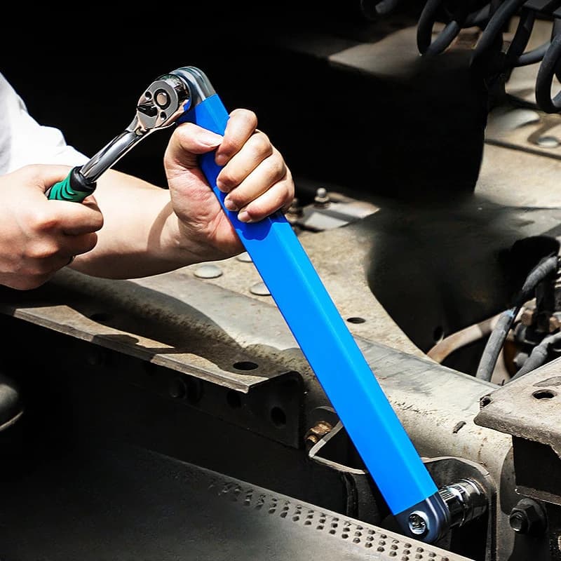 مفتاح تمديد مدمج أوفست 4 مع محول ثنائي الغرض ومقبس سقاطة لأدوات اليد والسيارات