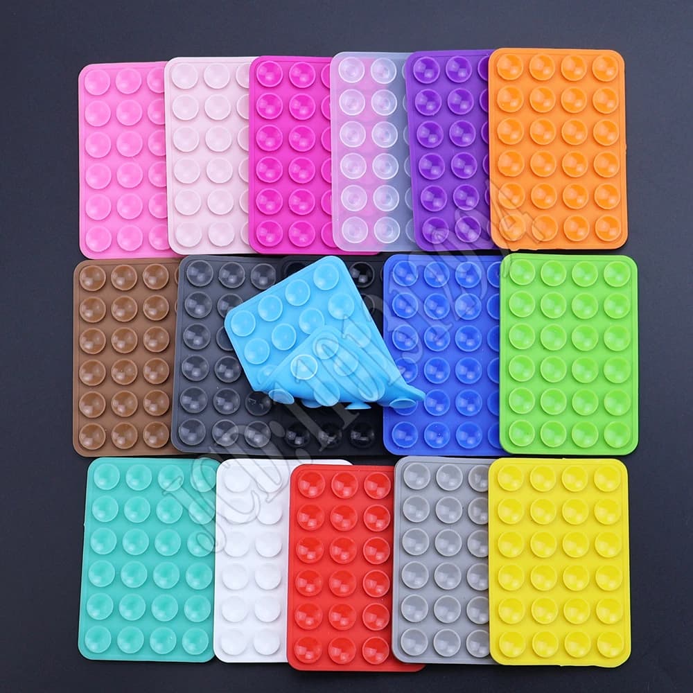 سيليكون الهاتف المحمول تحديد شفط كأس مزدوج الوجهين لوحة ثابتة سيارة شنت قوس جراب هاتف العالمي مكافحة زلة شفط كأس - 6