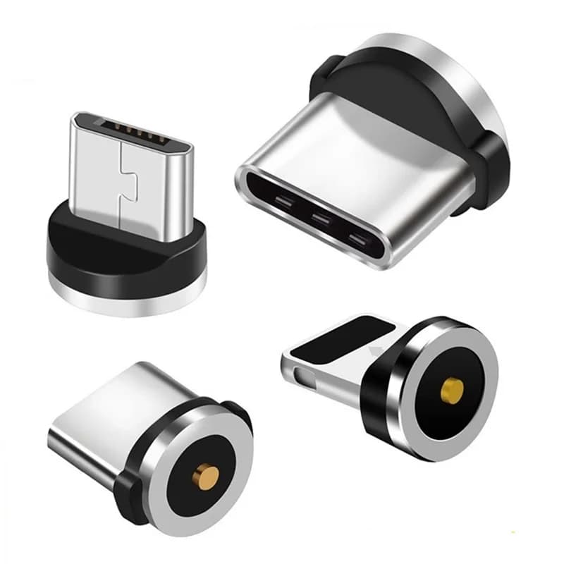 مقبس مغناطيسي صغير مناسب لـ USB/Type C/آيفون محول شحن سريع أندرويد كابل شحن USB - 4