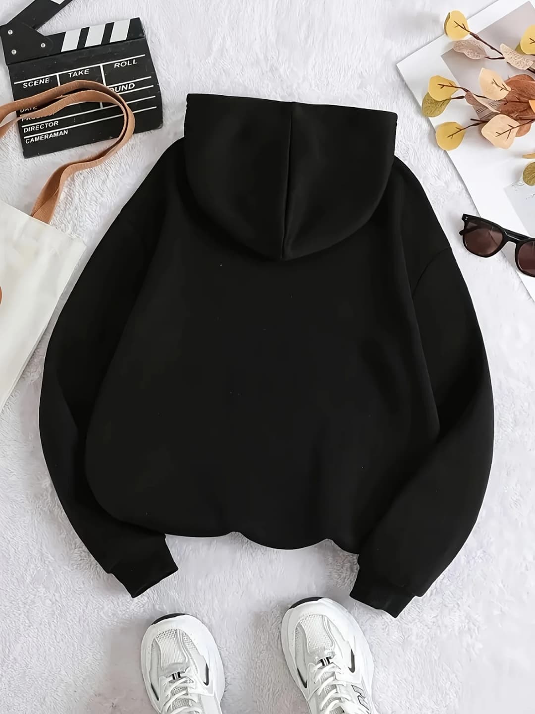 Leopard Print Cherry Letter Printed Women's Autumn Winter Round Neck Sweatshirt Casual Long Sleeved Top Hoodies Women's Clothing - 4