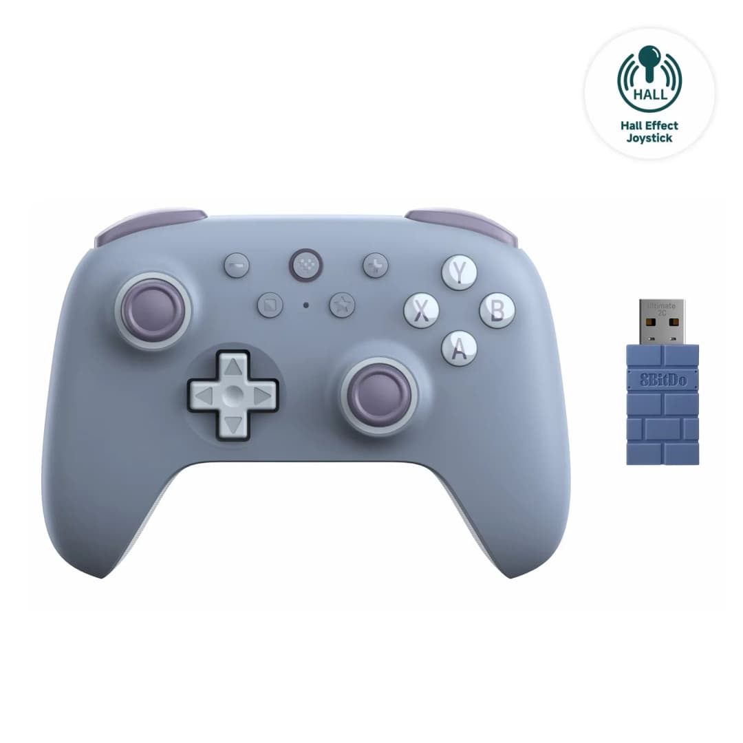 8BitDo Ultimate 2C وحدة تحكم ألعاب لاسلكية 2.4G يد تحكم بتأثير هول لكمبيوتر، Windows 10 11، Steam Deck، Raspberry Pi، أندرويد - 5