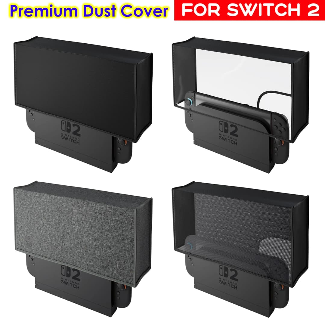 Anti-Scratch Dust Cover for Nintendo Switch 2 Console and TV Dock, Dustproof Protective Case Sleeve for Switch 2, NS, OLED - 6