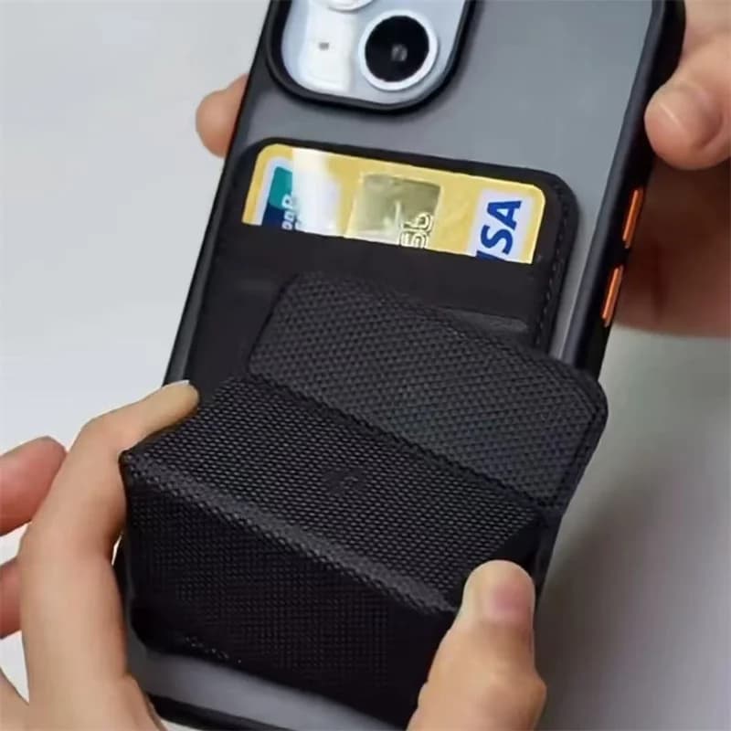 Spigen For MagSafe Smart Fold Card Holder Phone Holder For iPhone 17 Air 12 13 14 15 16 17 18 Pro Max Folding Bracket Card Bag - 5