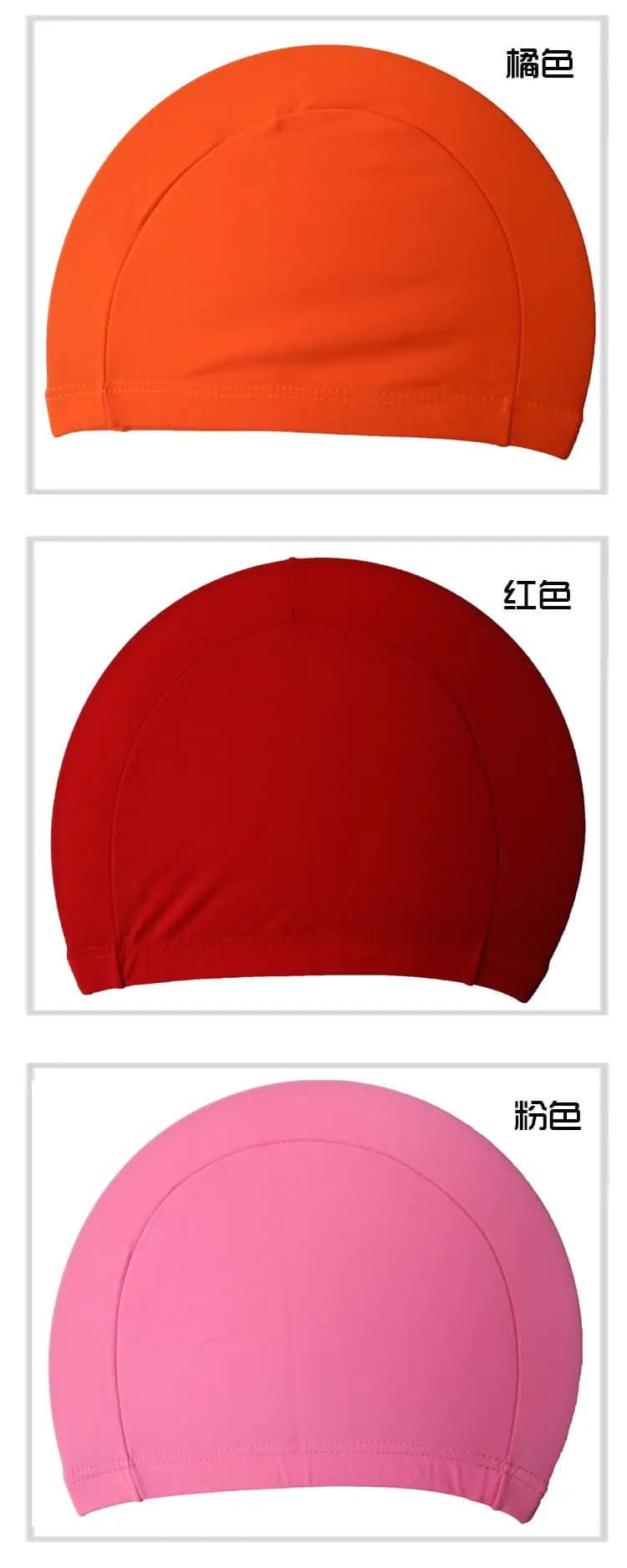 1 قطعة الرجال النساء الأطفال بلون رياضي سامسونج قبعات الاستحمام حماية آذان الشعر الطويل أدوات السباحة - 6