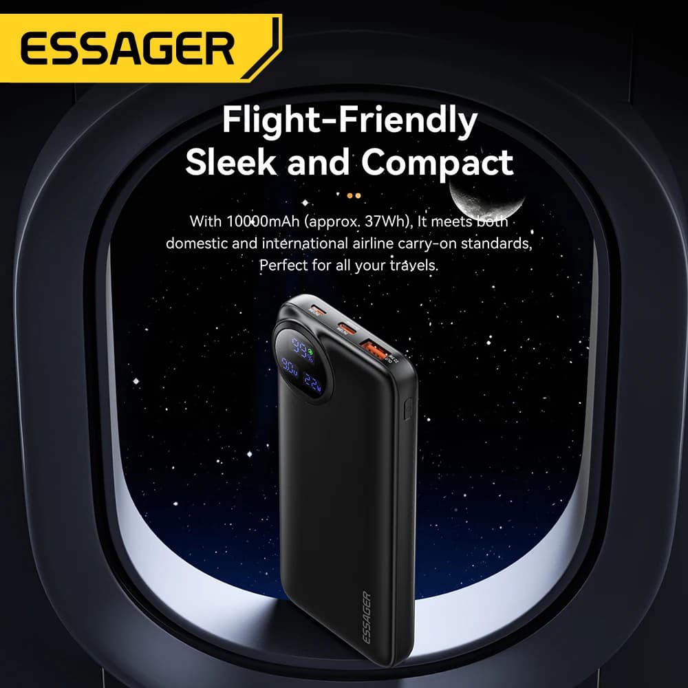 Essager Power Bank 30000mAh 22.5W PD Fast Charging Portable Powerbank 20000mAh/10000mAh For iPhone 16 15 14pro Max Huawei Xiaomi - 5