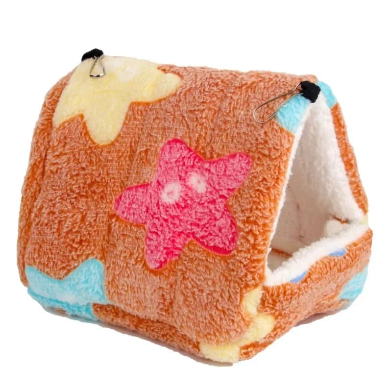 Cute Hamster House Winter Thickening Warm Soft Beds New Bread Small Animal Nest for Hamster Hedgehog Rabbit Pet Accessories 2024 - 6