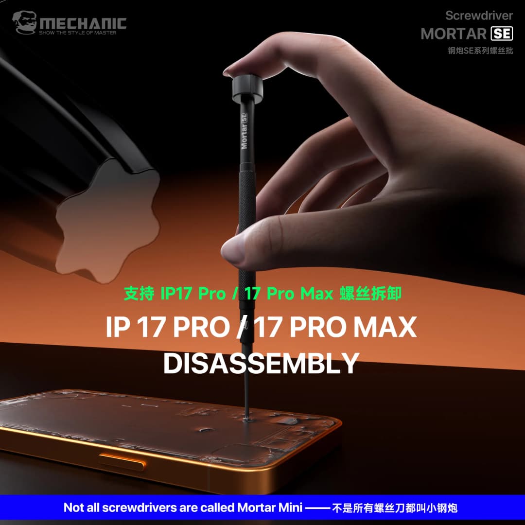 Mechanic MORTAR SE Magnetic Screwdriver Set Y 0.6,Pentalobe 0.8,Phillips 1.2 /1.5 ,Inner Hex 2.5 , Screwdriver Repair Tool Kit - 5