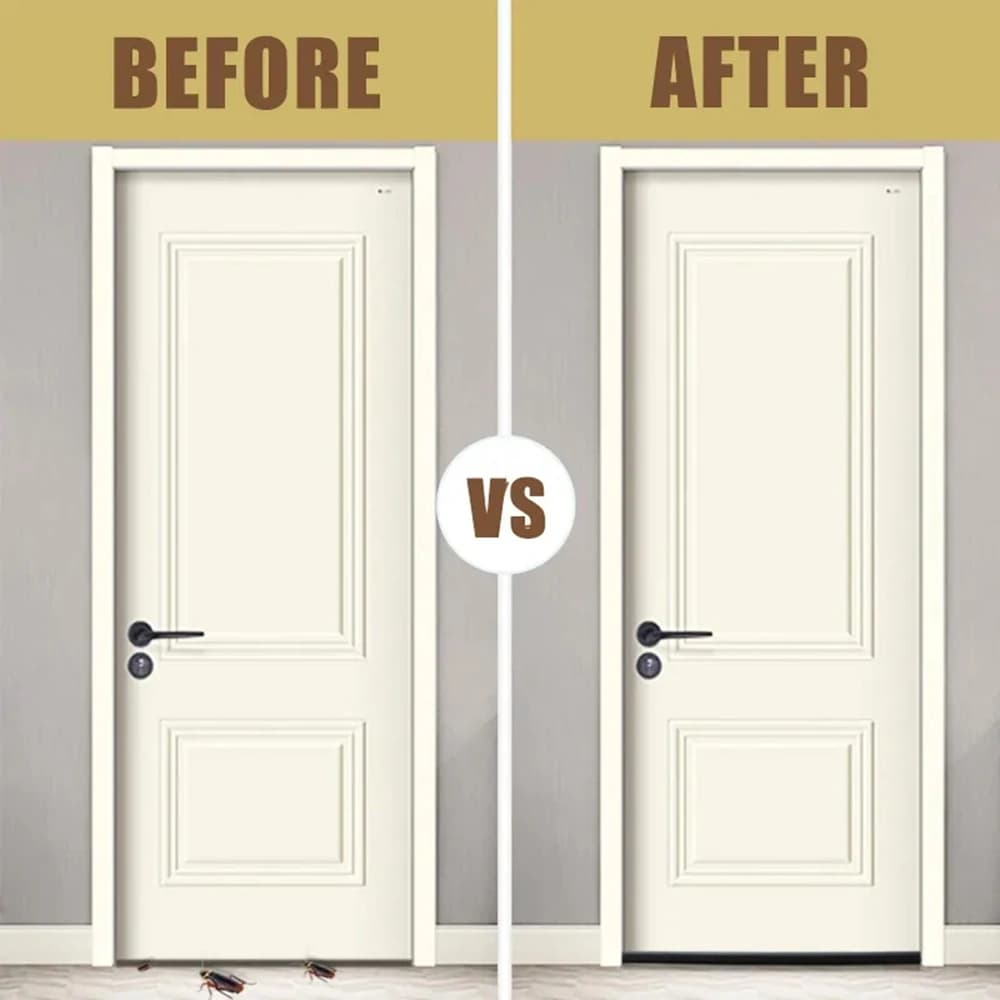 1 Door Bottom Door Seam Sealing Strip Under the Door Thickened Sound Insulation Bug Proof Windproof Dust Household Door Bedroom - 5