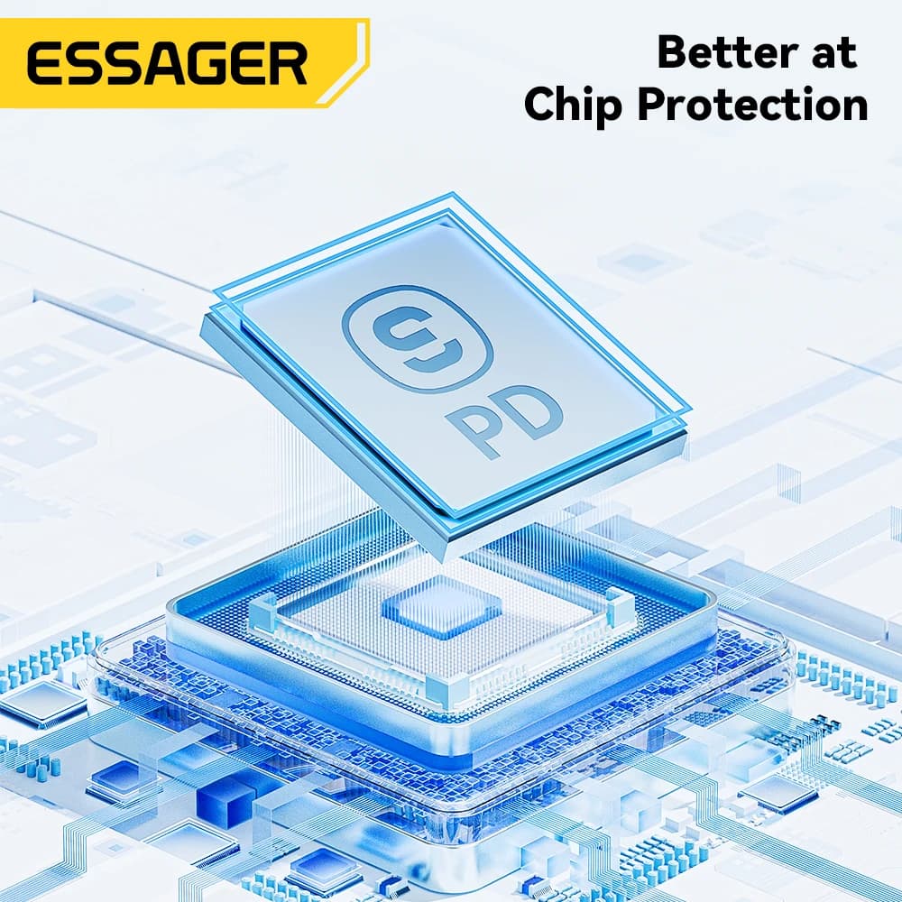 كابل إيساجر USB C لهاتف آيفون 14 و13 و12 و11 برو ماكس و8 بلس - شحن سريع 20 واط - كابل Type C إلى Lightning لنقل البيانات متوافق مع آيباد وماك بوك - 5