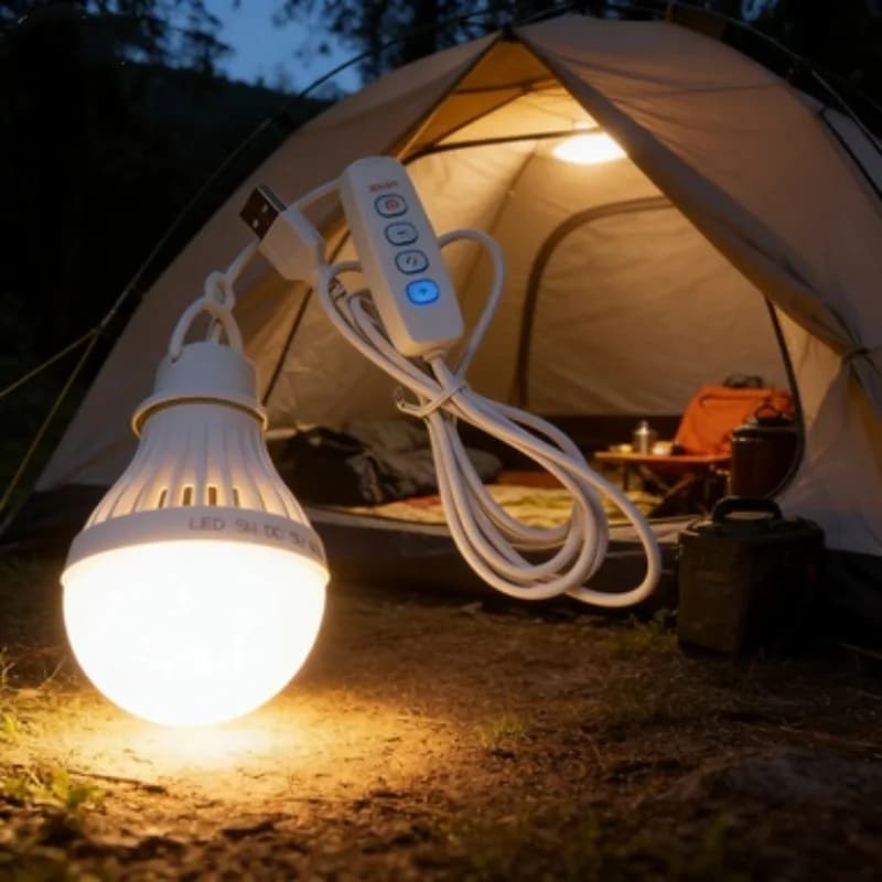 إضاءة تخييم LED 7 واط مصباح طوارئ USB مصباح معلق للخيمة للشواء والصيد والإصلاح معدات إضاءة محمولة للخارج