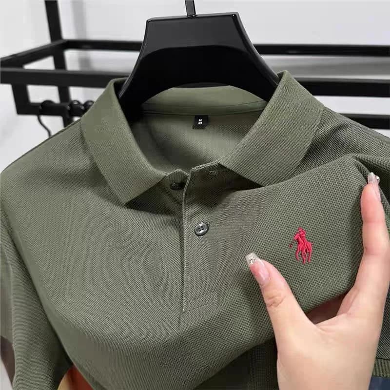 2026 Printed Short Sleeve Men's Polo Shirt Summer New Comfortable Breathable Casual T-Shirt Fashionable Business Polo Shirts - 4