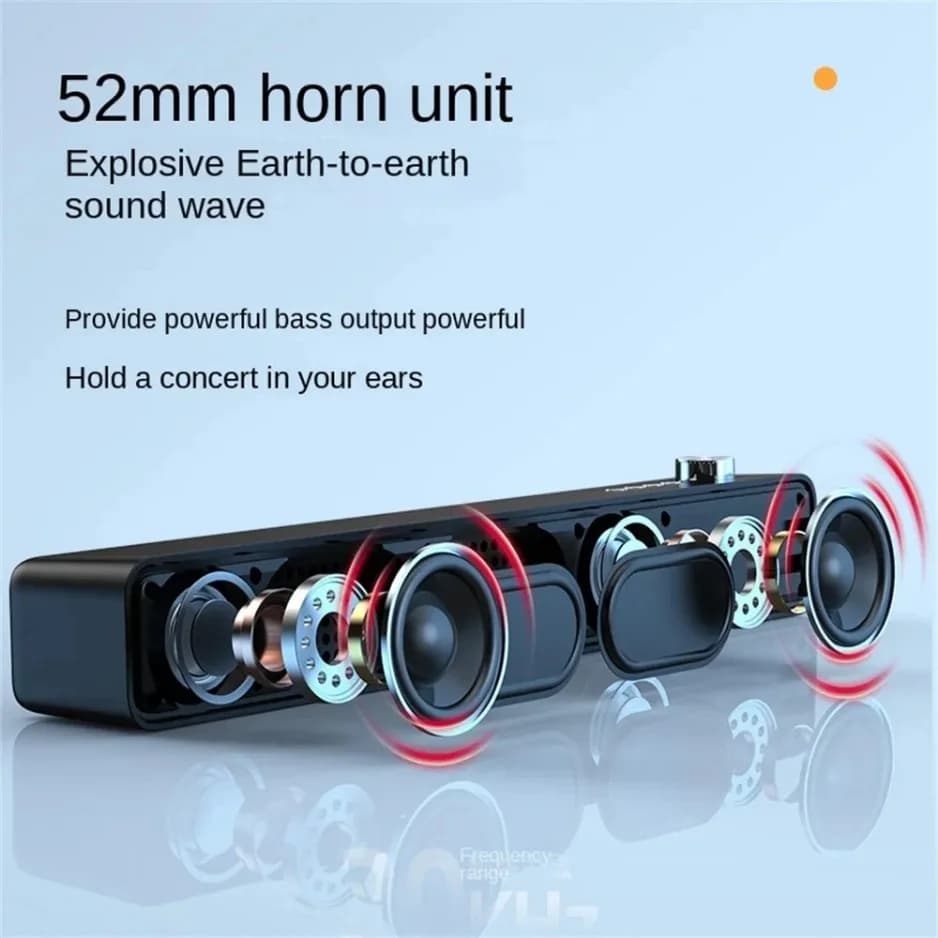 Original Bluetooth Subwoofer Soundbar TV Audio Echo Wall Computer Speaker Home Theater Music Wireless Blueooth Speaker Gift - 4