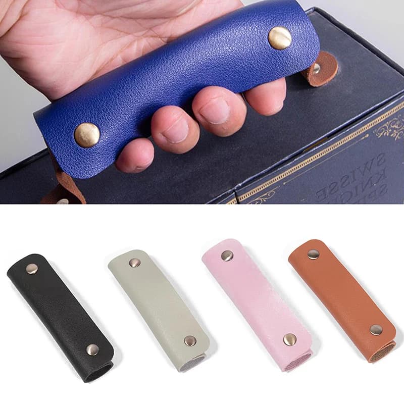 Leather Bag Handle Anti-strap Suitcase Grip Protective PU Handle Wrap Shoulder Strap Pad Cover Travel Bag Accessory - 4