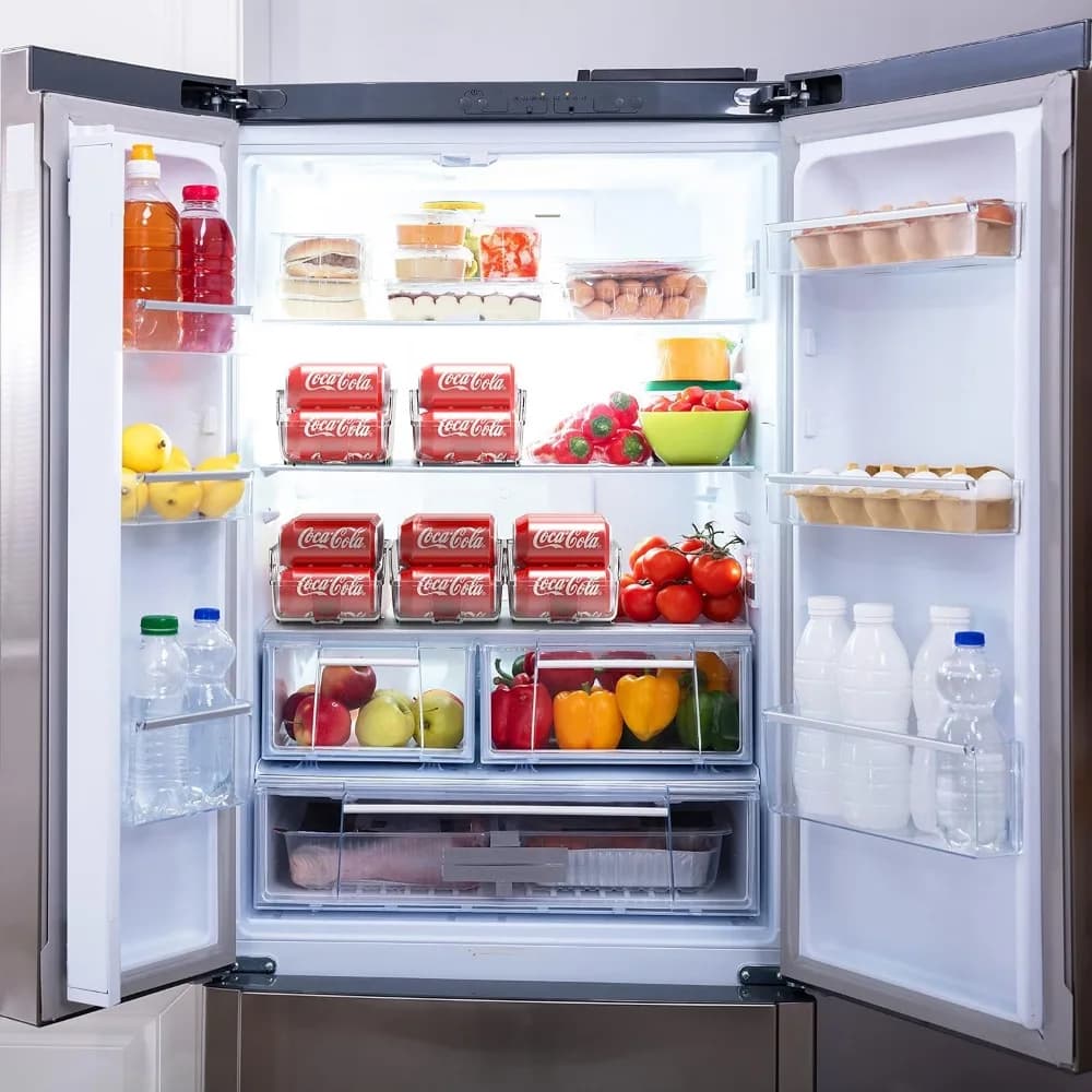 1/2pcs Kitchen Storage Cans, Soda Cans, Storage Cans, Refrigerator Freezer Organizers, Can Dispensers, Kitchen Accessories - 3