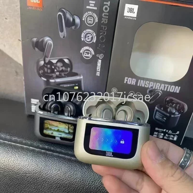 Original JBL Tour PRO 2 True Wireless Bluetooth Earphones Stereo Earbuds sports Headphones with Smart LCD Screen HK version - 3