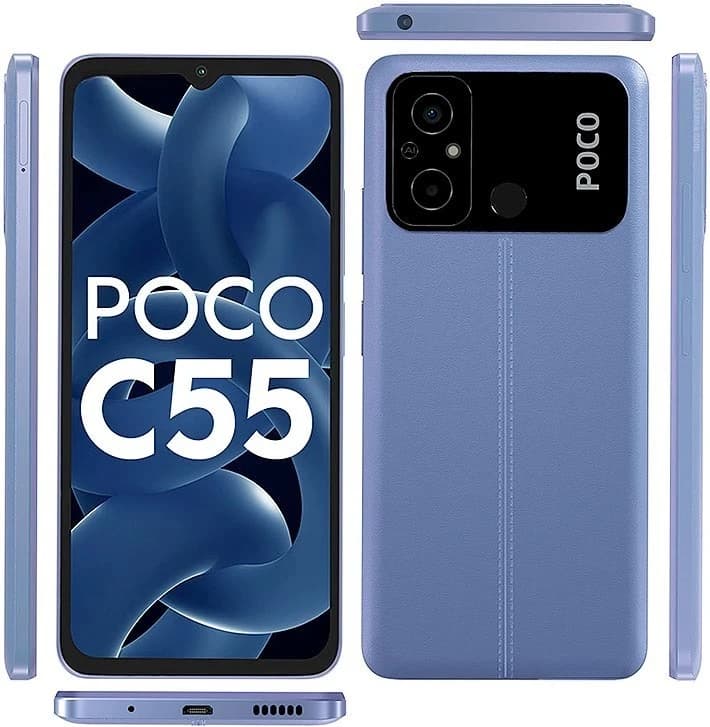 Xiaomi POCO C55 Smartphone 6.71 inch MediaTek Helio G85 5000mAh 10W Wired charging 64GB / 128GB 720 × 1650 pixe used phone - 6