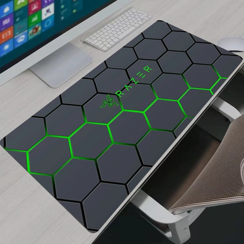لوحة ماوس Razer سداسية الشكل إكسسوارات ألعاب أنيمي سجادة XXL للاعبين حصيرة مكتب كمبيوتر شخصي هدايا مكتبية لوحات ماوس - 4