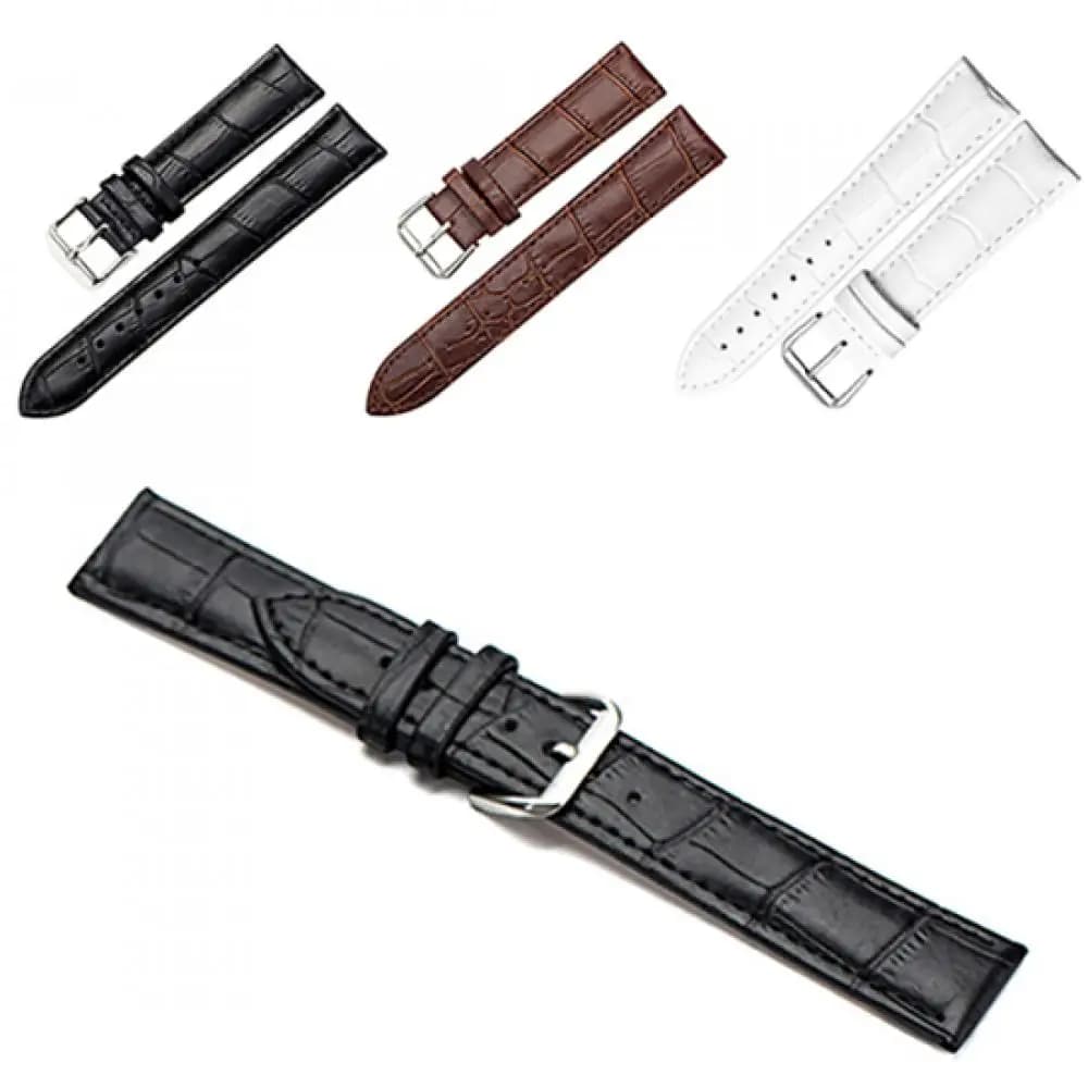 18mm 20mm 22mm Vintage Leather Watchbands Leather Watchband Soft Smart Watch Band Wrist Strap Leather Watch Strap Buckle Band - 2