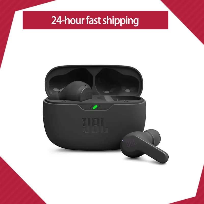 سماعات أذن بلوتوث JBL WAVE BEAM تدعم التطبيق، لاسلكية حقيقية TWS مع إلغاء الضوضاء النشط، سماعات JBL Vibe Beam