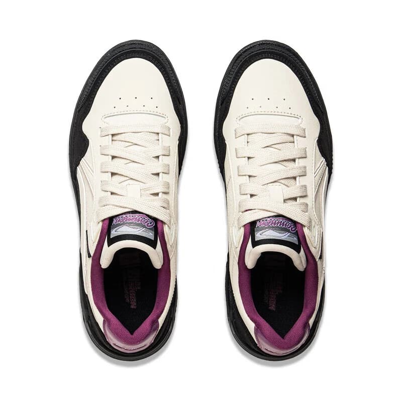 أحذية Li-Ning النسائية COMMON 80s نمط الحياة DUAL CUSHION أحذية رياضية كلاسيكية مريحة LiNing أحذية رياضية للترفيه AGCU158 - 5