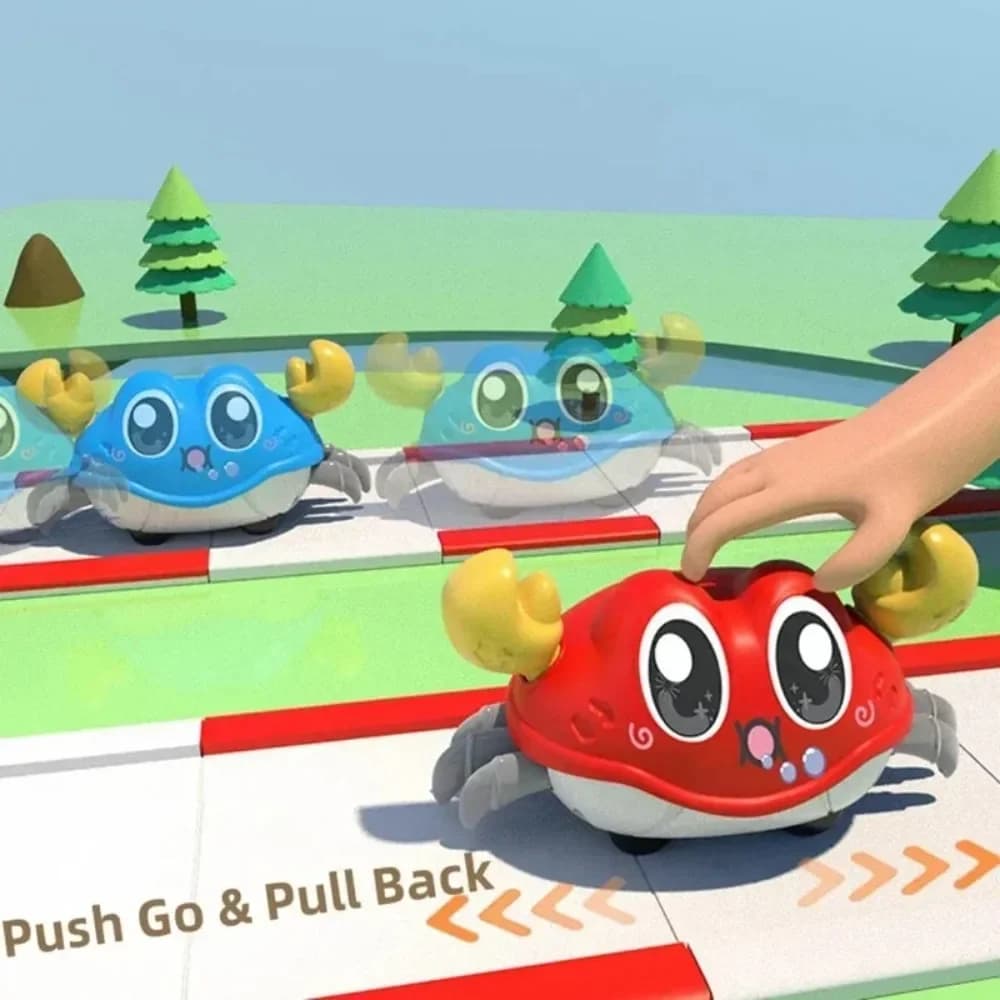 ألعاب السلطعون الزحف للطفل، ألعاب حسية للزحف تعلم الرضع الزحف تطوير الأطفال الصغار المشي التفاعلي لمدة 0-12 شهرًا - 3