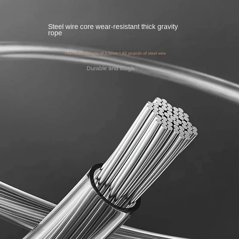 MOGOLD Professional Wear-resistant PVC Jump Rope – Non-slip Silicone Handles, Aluminum Alloy Shaft & High-speed Silent Bearings - 4