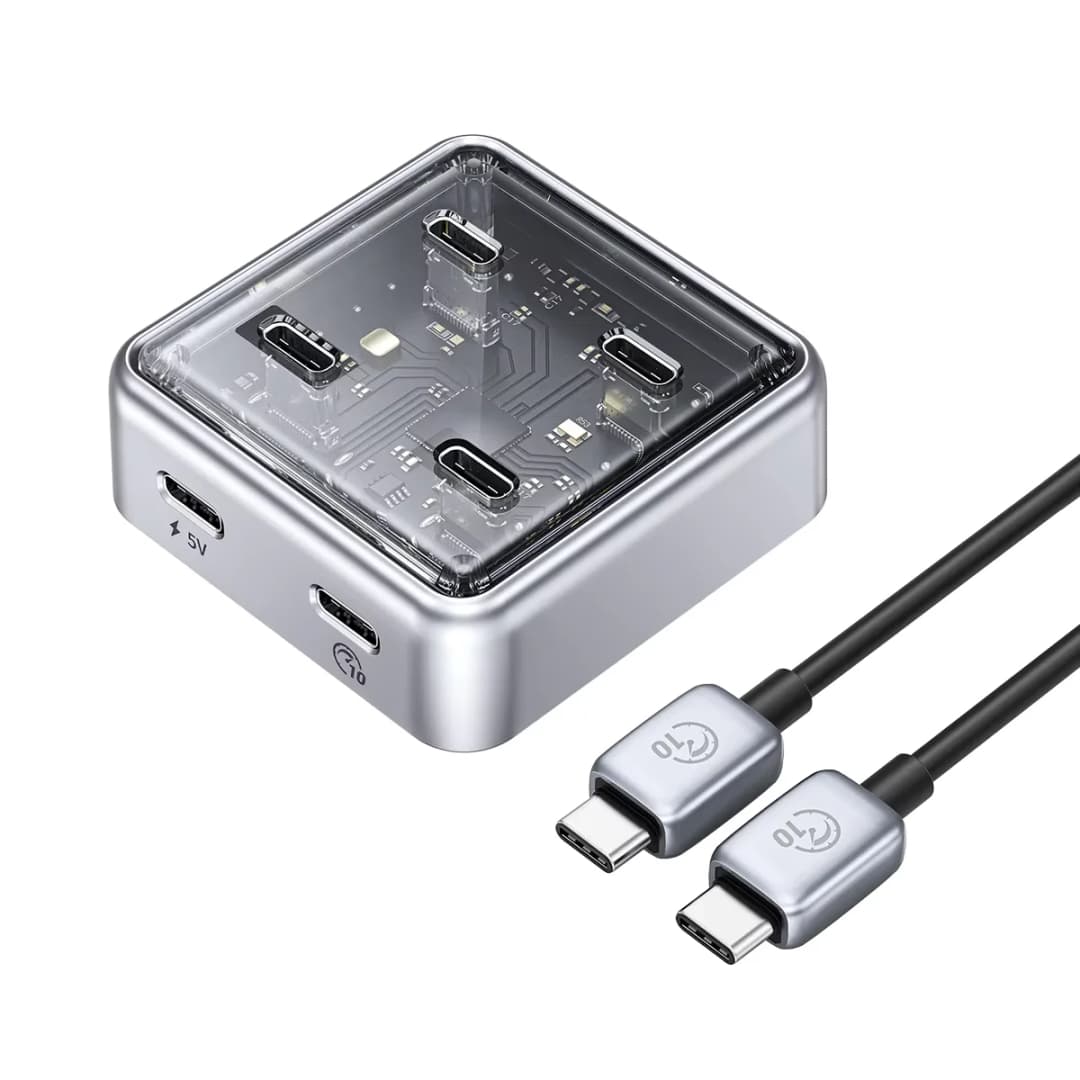موزع ORICO USB3.2 من المعدن بسرعة 10 جيجابت/ثانية مع منفذين USB A ومنفذين USB C لجميع أجهزة ماك بوك وماك ميني - 6