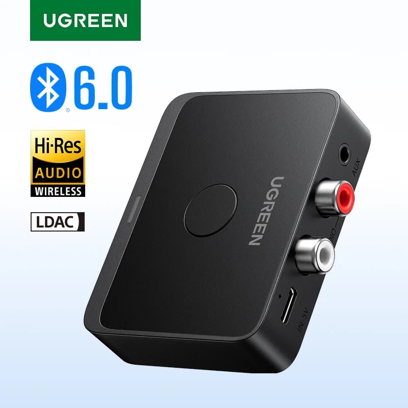 محول Bluetooth من UGREEN مع منفذ 3.5mm RCA وLDAC