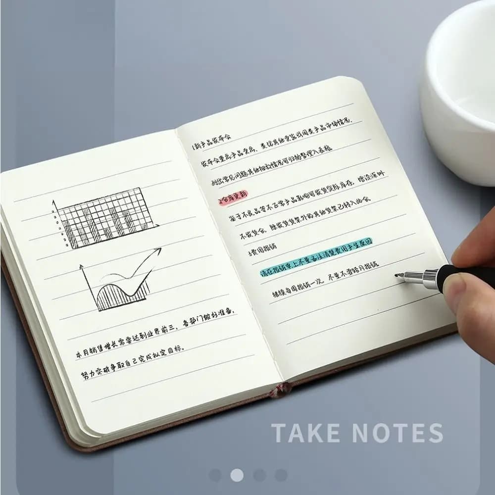 دفتر ملاحظات صغير محمول A7، مفكرة جيب، منظم يوميات ومخطط، أدوات مكتبية مدرسية - 4