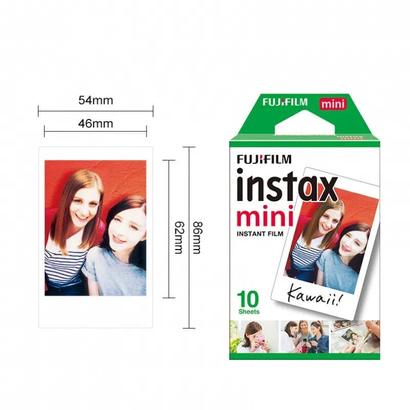Fujifilm Instax Mini 12 9 Film White Edge 10 20 40 60 100 Sheets/Packs Photo Paper for Fuji Instant Camera 8/7s/11/25/50/90/sp-2 - 4