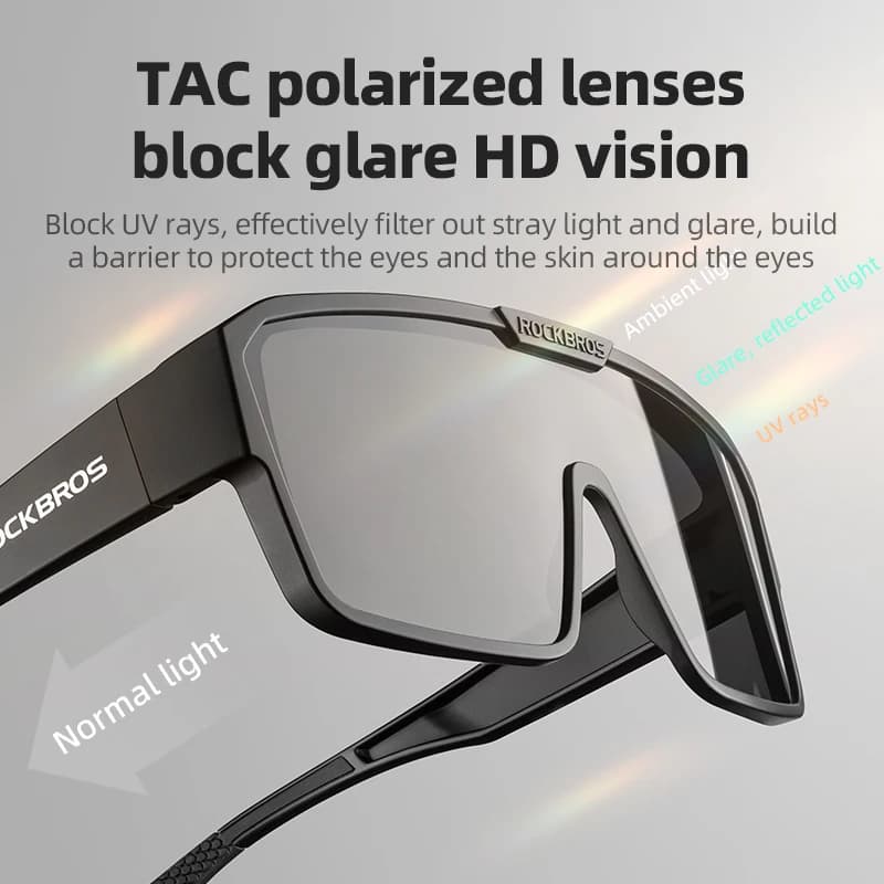 ROCKBROS Cycling Sunglasses Polarized UV Protection Set Glasses Frame for Myopia Glasses Running Fishing Cyling Goggles - 2
