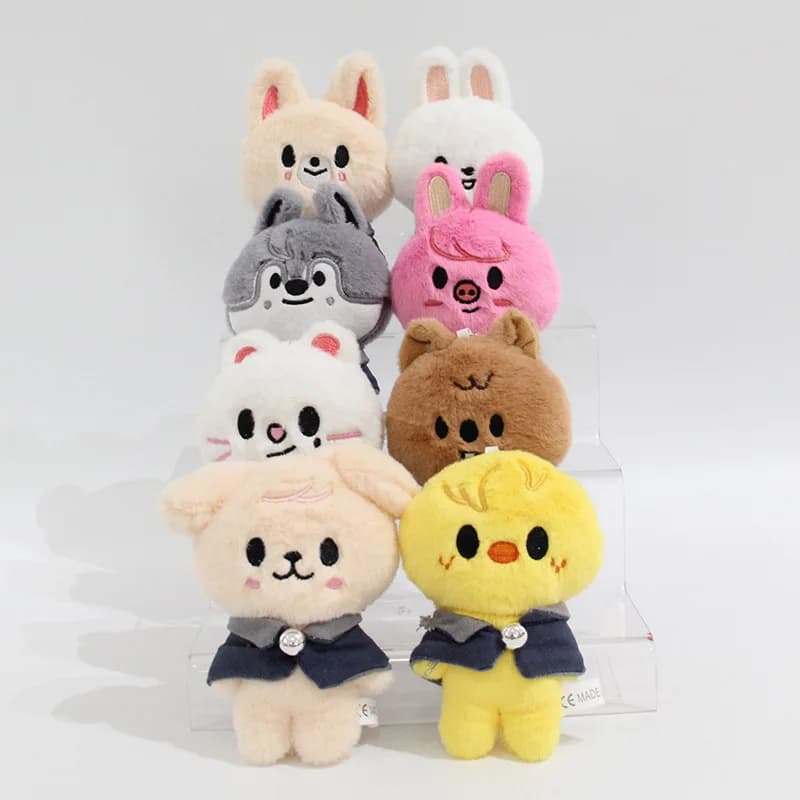 Skzoo 12cm Kpop Cartoon Stuffed Animal Plushies Stay Plush Doll Toys KawaiiJYP Adults KZ Fans Keychain Pendant Kid Gift - 2